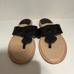 NWT Jack Rogers Black and Tan Sandals